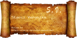 Starcz Veronika névjegykártya